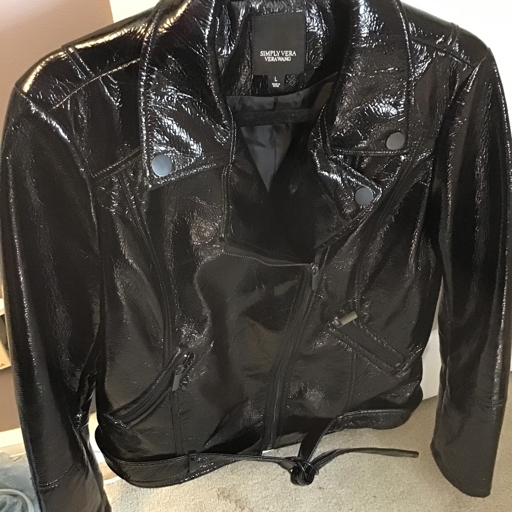 Black Patent Leather Jacket